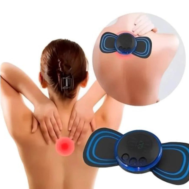 Mini Massageador Portátil Elétrico - Alivia Dores Corpo Pescoço, lombar